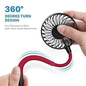Neck Fan,Portable Neck Fans Rechargeable Personal Fans For Your Neck ...