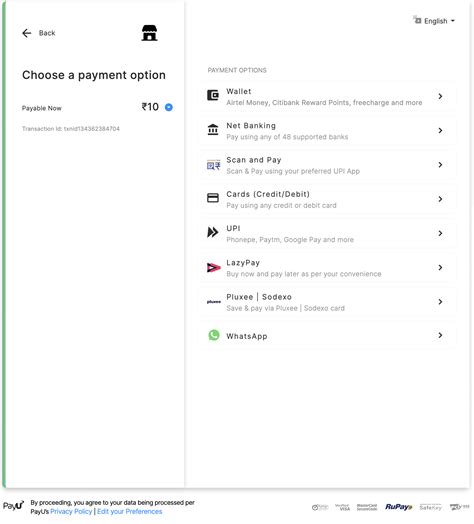PayU Hosted Checkout