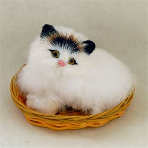 WuKong Furry Catnap Cute Cat Kitty Sleeping In Basket Decoration ...