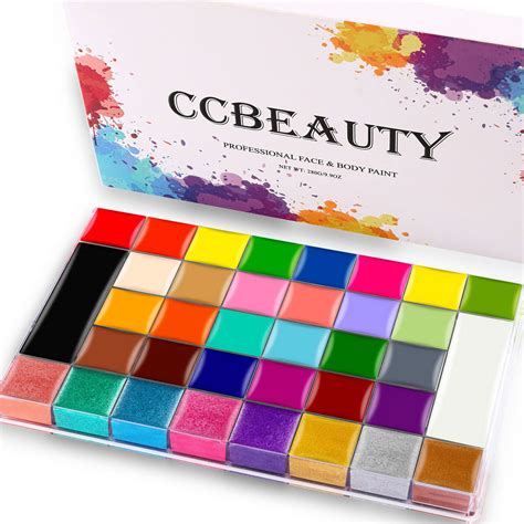 Snapklik.com : Professional 36 Colors Face Body Paint, Large Cream Face Painting Palette Kit ...