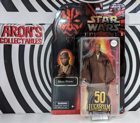 Star Wars 50th Anniversary Series Episode I Mace Windu Action Figure ...