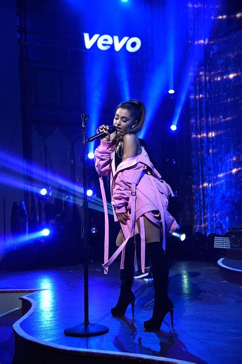 Ariana Grande Performs at VEVO Presents in New York 5/18/2016 • CelebMafia