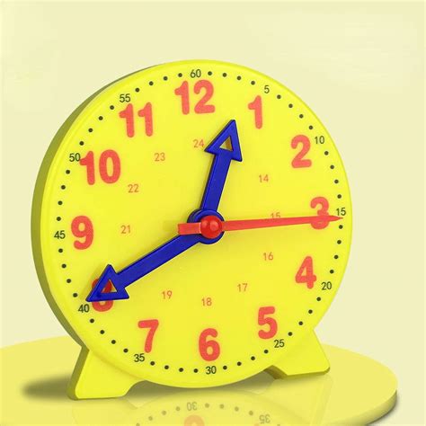 Children Montessori Clock Educational Toys Hour Minute Second Cognition ...