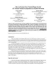 Image result for Samples of Good Tutorial Paper