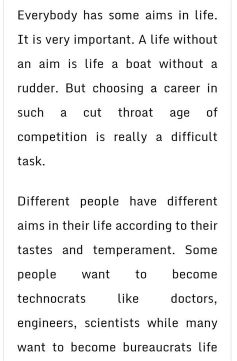 My plan my aim in class 6 paragraph - Brainly.in