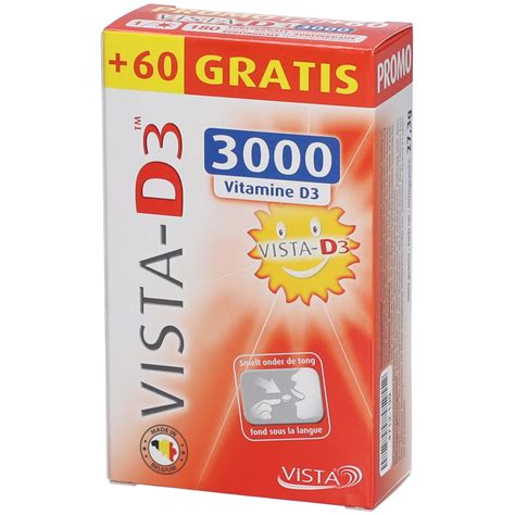 VISTA-D3™ 3000 +60 Smelttabletten GRATIS 120+60 St - Farmaline