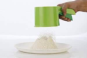 Buy Shreeji Flour Sifter Strainer Plastic Atta Shifter with Press ...