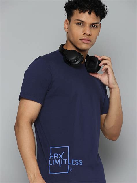 HRX by Hrithik Roshan Brand Logo Printed Pure Cotton T-shirt - Price ...