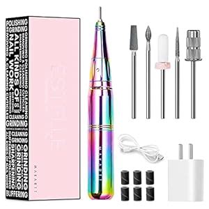 Makartt Cordless Nail Drill Machine, Rechargeable Electric Nail File ...