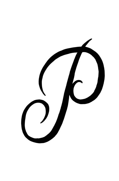 Letter P Tattoo Drawing