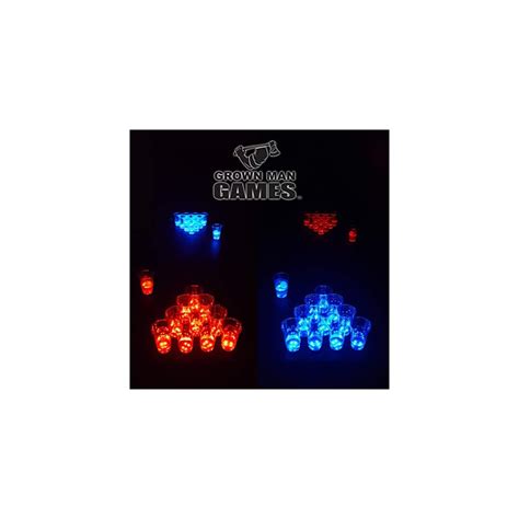 Buy Grown Man Games LED Beer Pong Set w/ Glow in The Dark Cups and Pong ...