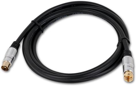 Buy CABLESETC Metal Plugs 9.5mm PAL TV Male to F Type Male RF Adapter ...