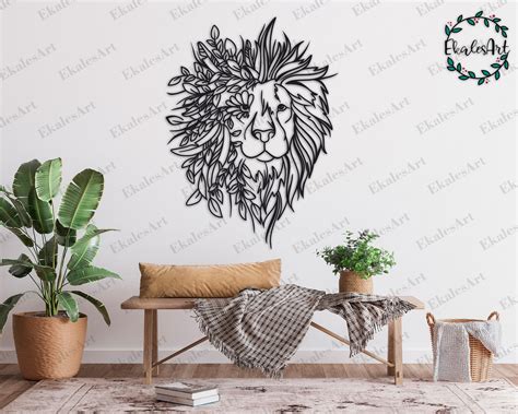 Floral Lion Head SVG: Mandala Animal, Safari Cricut Files (digital) - Etsy