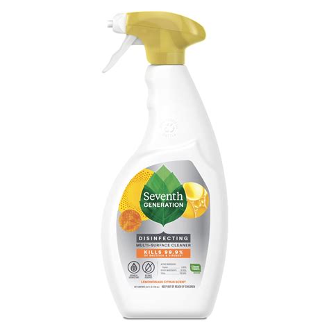 Seventh Generation Disinfecting Spray Multi Purpose Cleaner Lemongrass ...