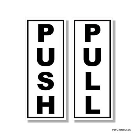 Amazing Sign Push Pull Sticker | Clear Door Direction Indicator for ...