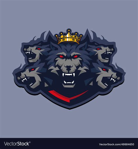 Pack angry wolves Royalty Free Vector Image - VectorStock