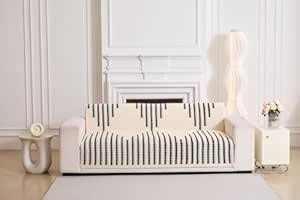 HOMETHREADS Thick & Soft Fur Plush Sofa Cover – Luxuriously Cozy ...