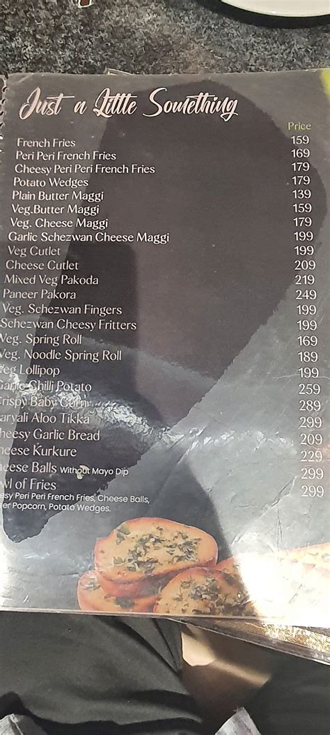 Menu at Air Wings restaurant, Guwahati