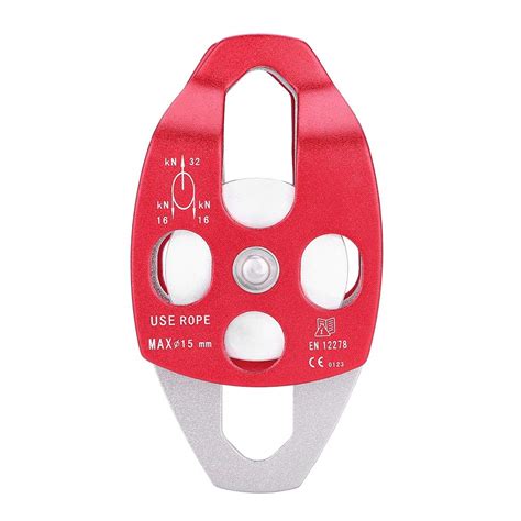 Climbing Pulley Aluminium Magnesium Alloy 32 Kn Large Rescue Pulley ...