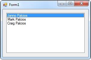Adding Data to ListBox 的图像结果