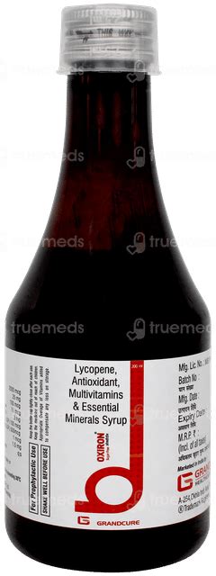 Oxiron Sugar Free Syrup 200ml - Uses, Side Effects, Dosage, Price ...