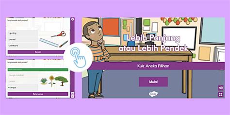 Permainan Interaktif Lebih Panjang atau Lebih Pendek