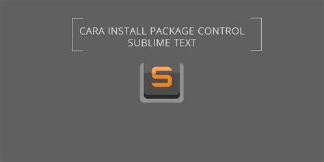 Sublime Text 4 Package Control 的图像结果