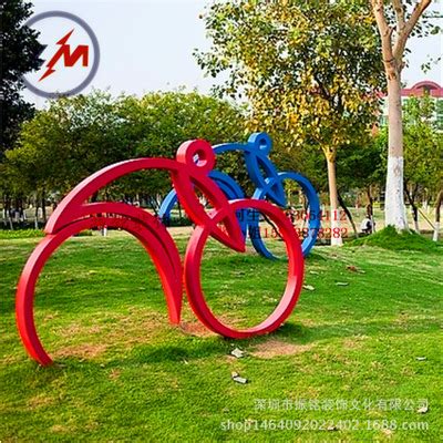 公园景观不锈钢雕塑 不锈钢抽象骑单车人物雕塑-宏通雕塑