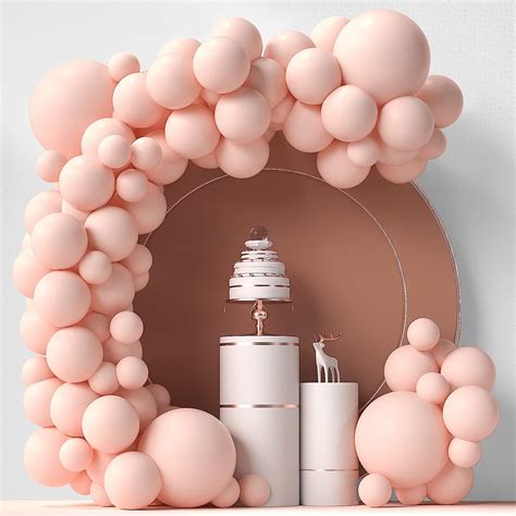 Pastel Orange Balloons 84 pcs Peach Balloons Garland India | Ubuy