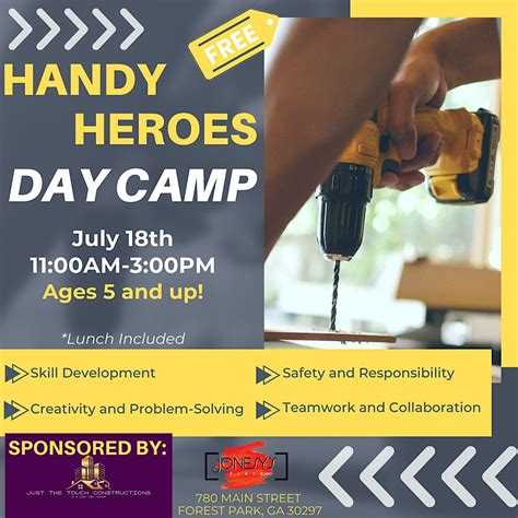 Handy Heroes DAY CAMP, Jonesy's Place, Forest Park, 18 July 2024 ...
