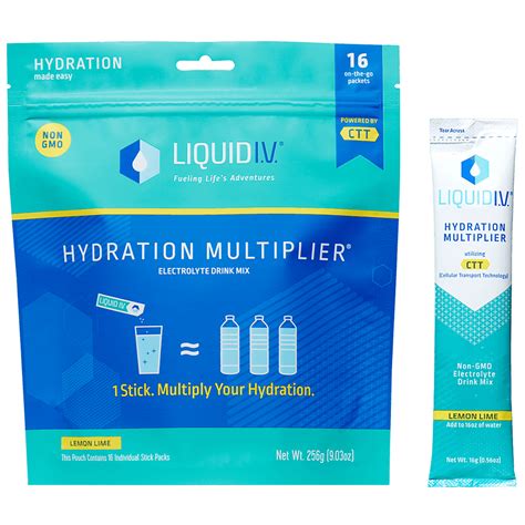 Liquid I.V. Lemon Lime Hydration Multiplier - Electrolyte Drink Mix