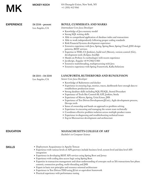 Image result for Core Java Portfolio Sample