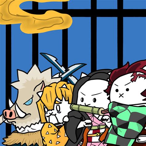 [Fan-Art] Demon Slayer Cats : r/battlecats