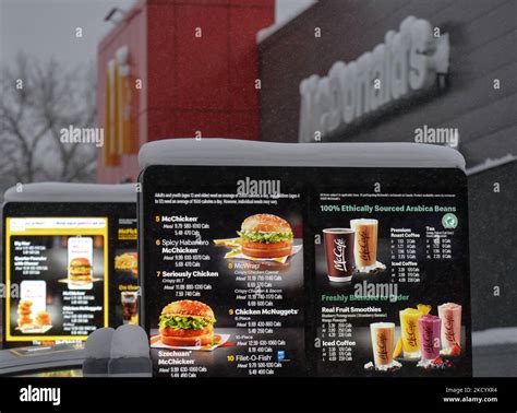 Mcdonalds Drive Thru Menu Board