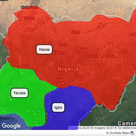 Map of Niger Civil War
