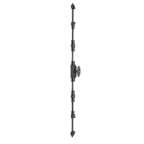 Signature Ironmongery Dalston Door Iron Cremone Bolt 9 feet Black Powd