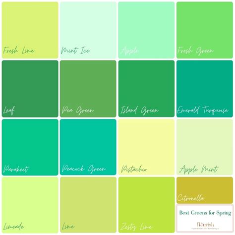 Best Green Color Combinations at Ella Reibey blog