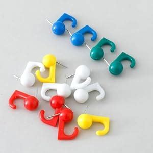 Kuber Industries Solid Color Push Pins Tacks|Heavy-Duty Notice Board ...