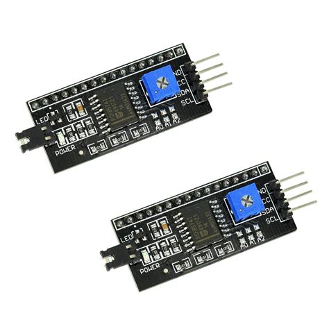 HiLetgo 2PCS LCD1602 Adapter Board Module IIC I2C TWI SPI Serial ...