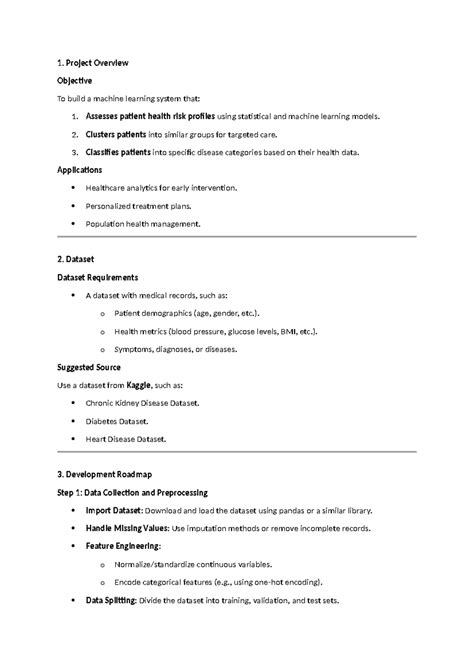 Project layout of a final project - 1. Project Overview Objective To ...