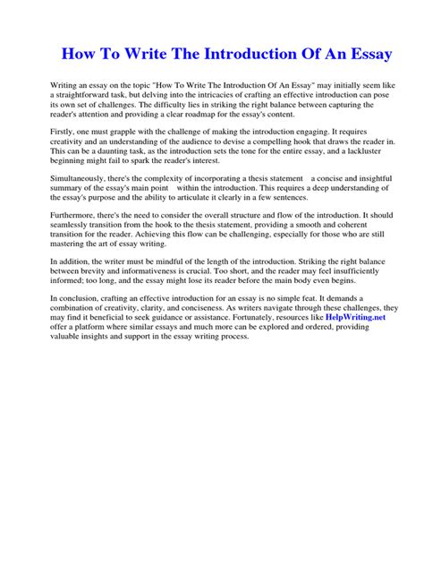 Image result for How to Write Essay Introduction