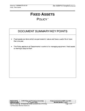 Fillable Online schn health nsw gov Fixed Assets - The Children39s ...