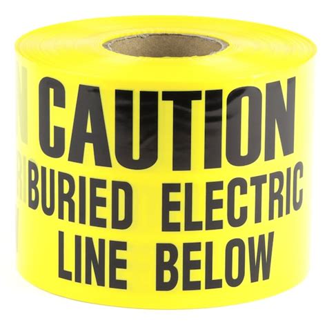 Dottie Underground Warning Tape, Caution Buried Electric Line Below ...