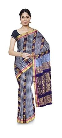 Buy SAI PAVAN HANDLOOMS Chirala Cotton Saree for Women (Multi-Coloured ...