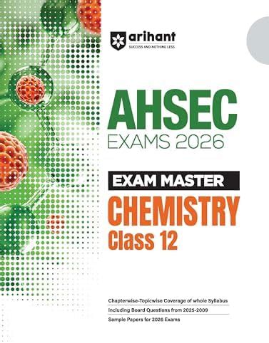 Arihant AHSEC Exam Master Chemistry Class 12 | Chapterwise-Topicwise ...