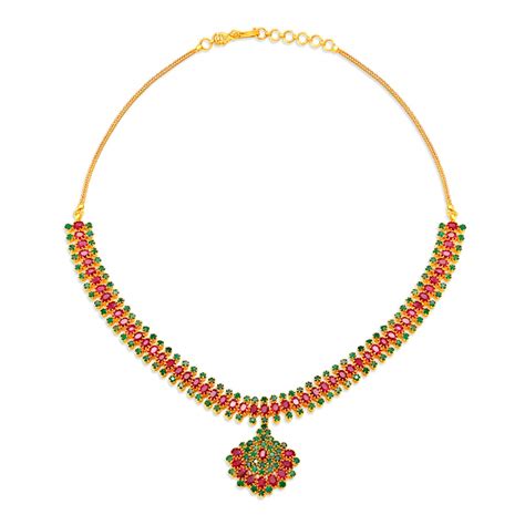 Farah Emerald and Ruby Necklace