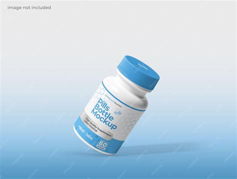 Premium PSD | Supplement bottle mockup