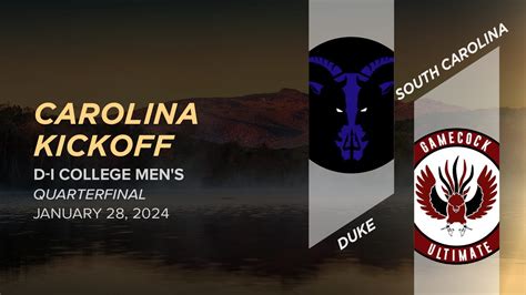 Duke vs. South Carolina (Men's Quarterfinal) - 2024 Carolina Kickoff (D ...