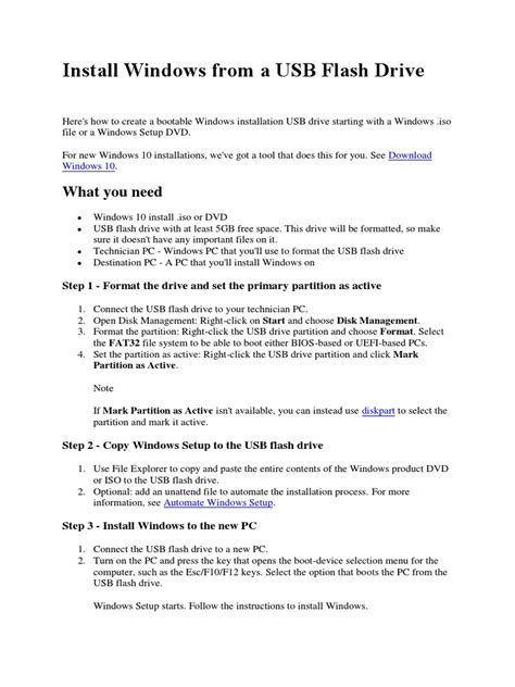 Image result for How to Install Operating System Using Flashdrive