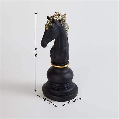 Buy Rivoli Polyresin Chess Horse Table Accent from Home Centre at just ...